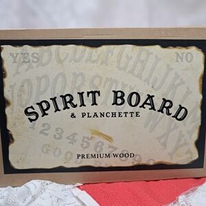 Spirit Board‎ & Planchette Set Premium Wood Mystical Game Fortune Telling NEW